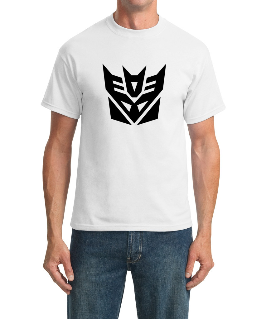 transformers white t-shirt