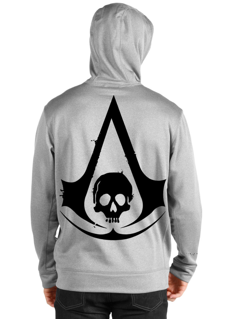 assassins creed grey hoodie back