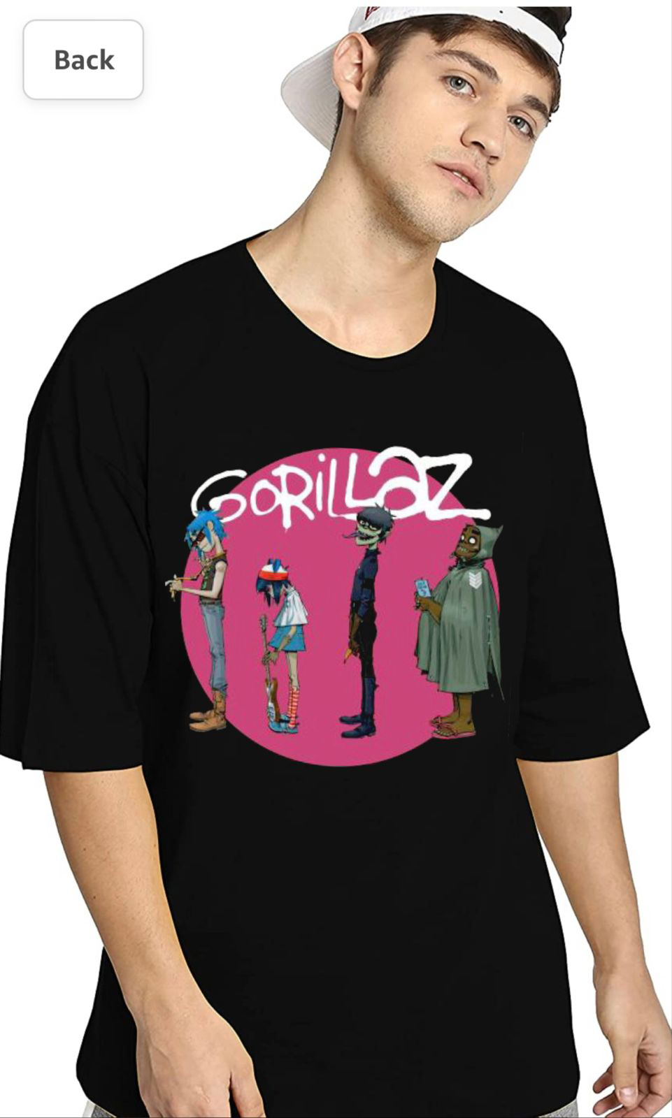Gorillaz Black Oversized T-Shirt - Supreme Shirts