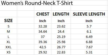 girls shirt size chart