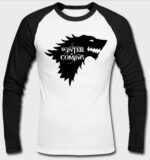 game of thrones raglan full sleeves tshirt