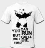 Panda with guns tshirt