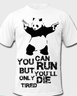 Panda with guns tshirt