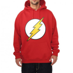 flash hooded sweatshirt red
