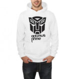 Transformers hooded sweatshirt white