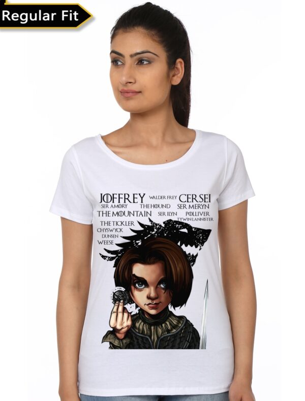 Arya Stark' List Girls Top (All Colours Available) - Image 2