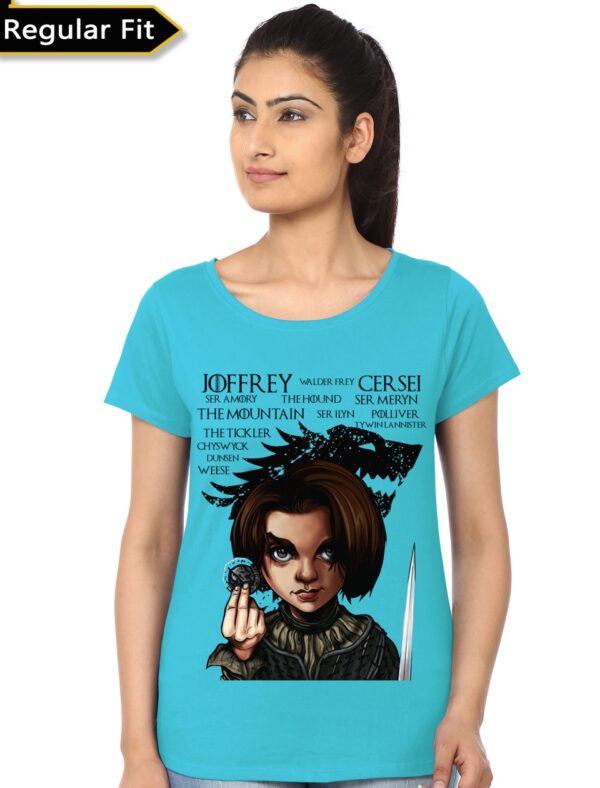 Arya Stark' List Girls Top (All Colours Available) - Image 6