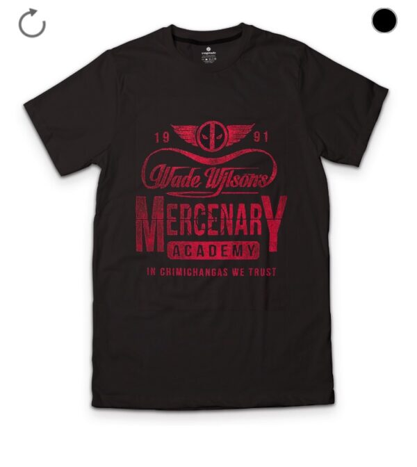 Deadpool Mercenary Black Tee