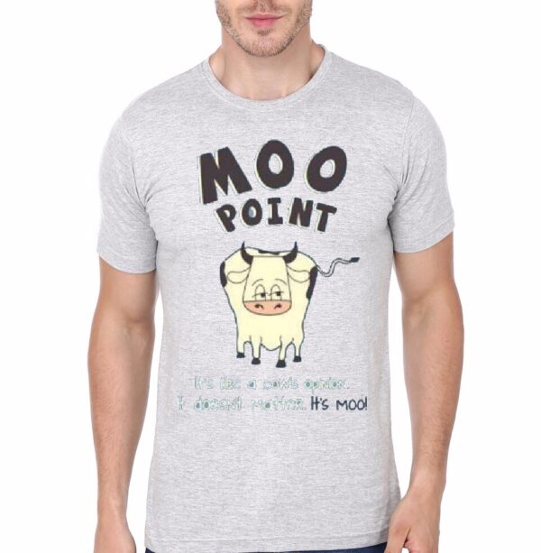 Moo Point Friends Grey T-Shirt