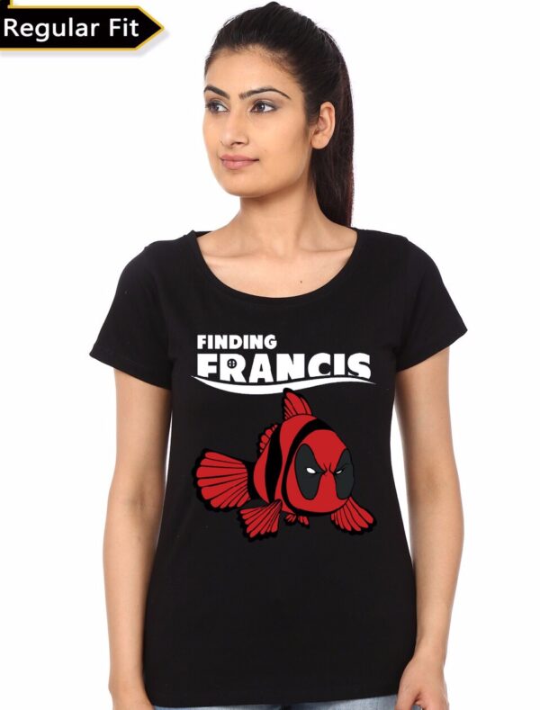 Finding Francis Girls Black T-Shirt