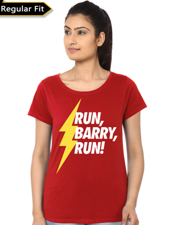 Run Barry Run Flash Red Girls T-Shirt