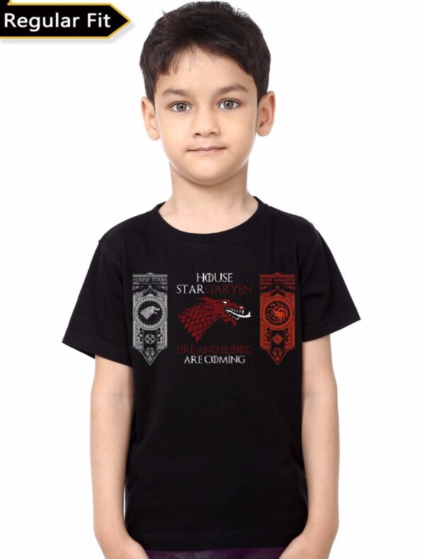 House Stargaryen Black Kids T-Shirt