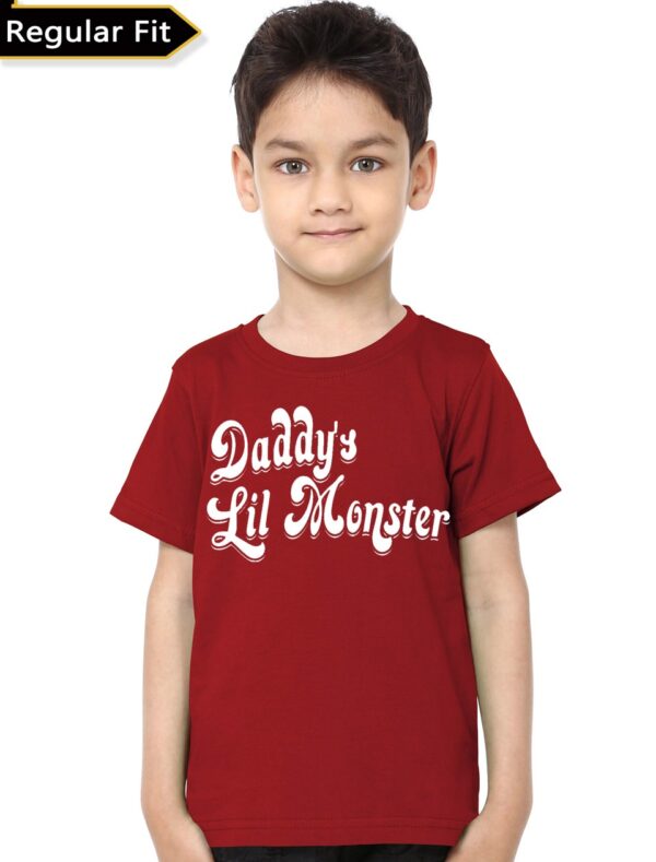 Daddy's Little Monster Kids Unisex T-Shirt