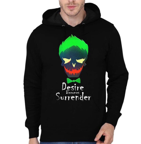 Desire Becomes Surrender Black Hoodie