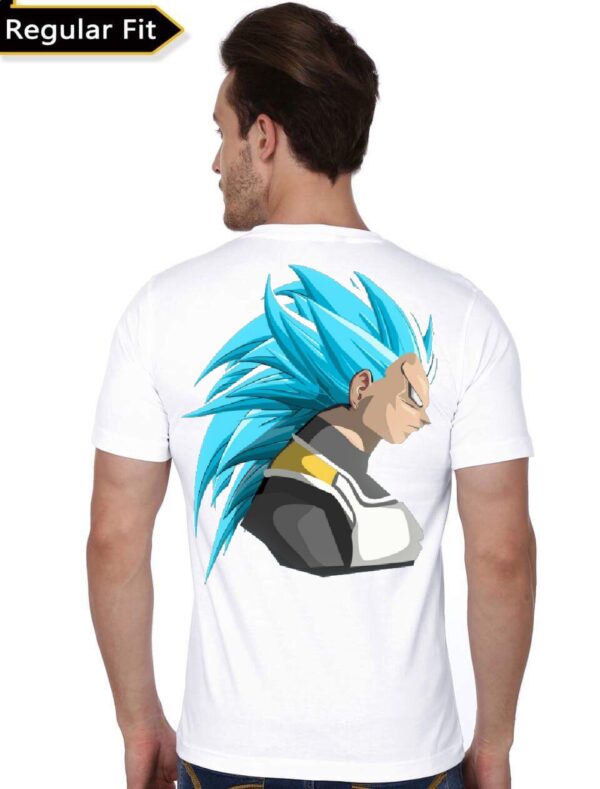 Prince Vegeta White T-Shirt - Image 3