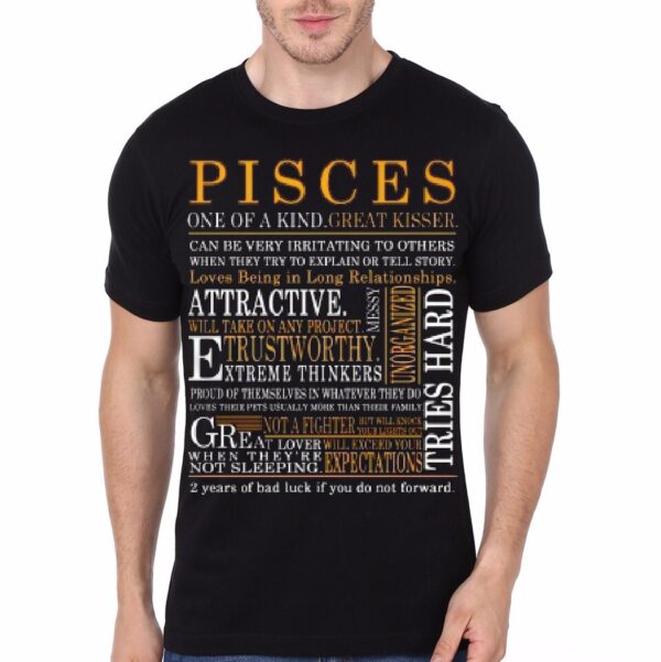 Pisces Black T-Shirt