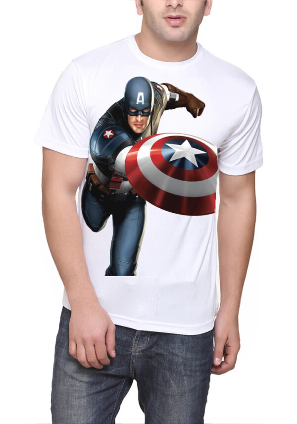 Captain America White T-Shirt