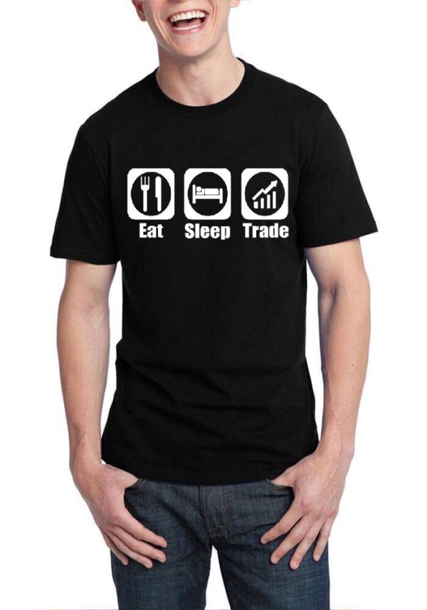 Eat Sleep Trade Black T-Shirt