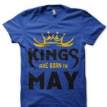 Kings Are Born In May T-Shirt - Image 3