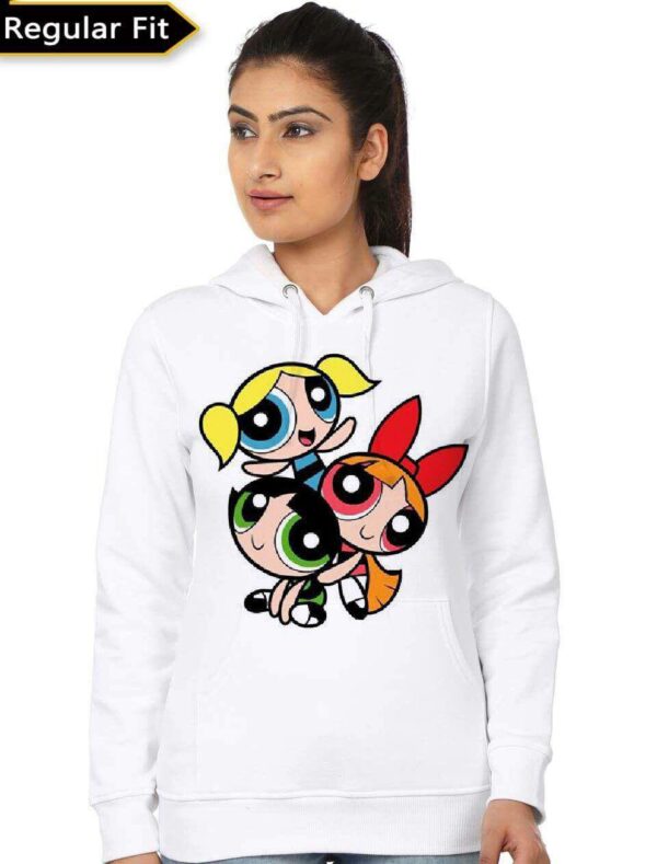 Powerpuff Girls White Hoodie