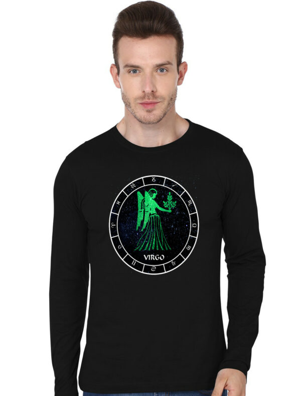 Virgo Black Full Sleeve T-Shirt