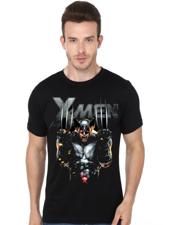 Wolverine Logan Mutant X Men Black T-Shirt