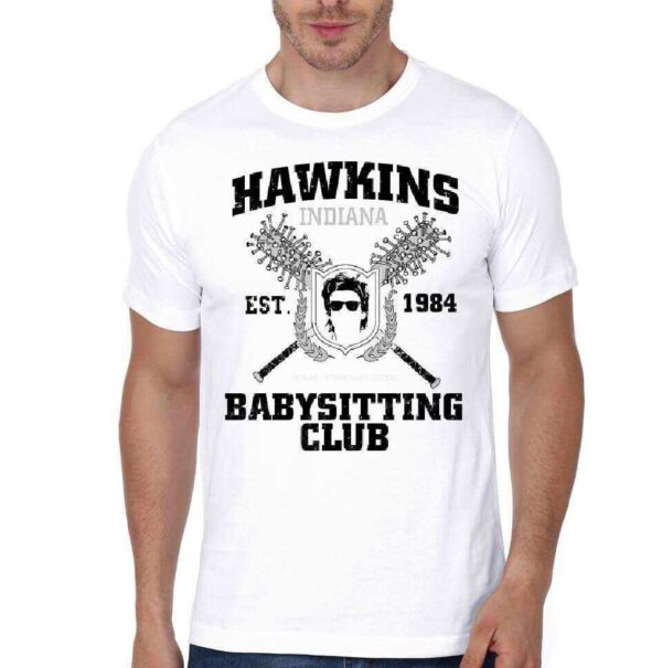 Hawkins Indiana Babysitting Club White T-Shirt