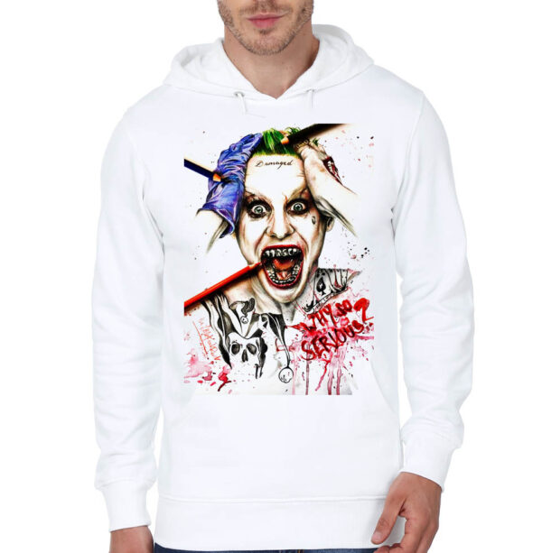 Joker Why So Serious White Hoodie