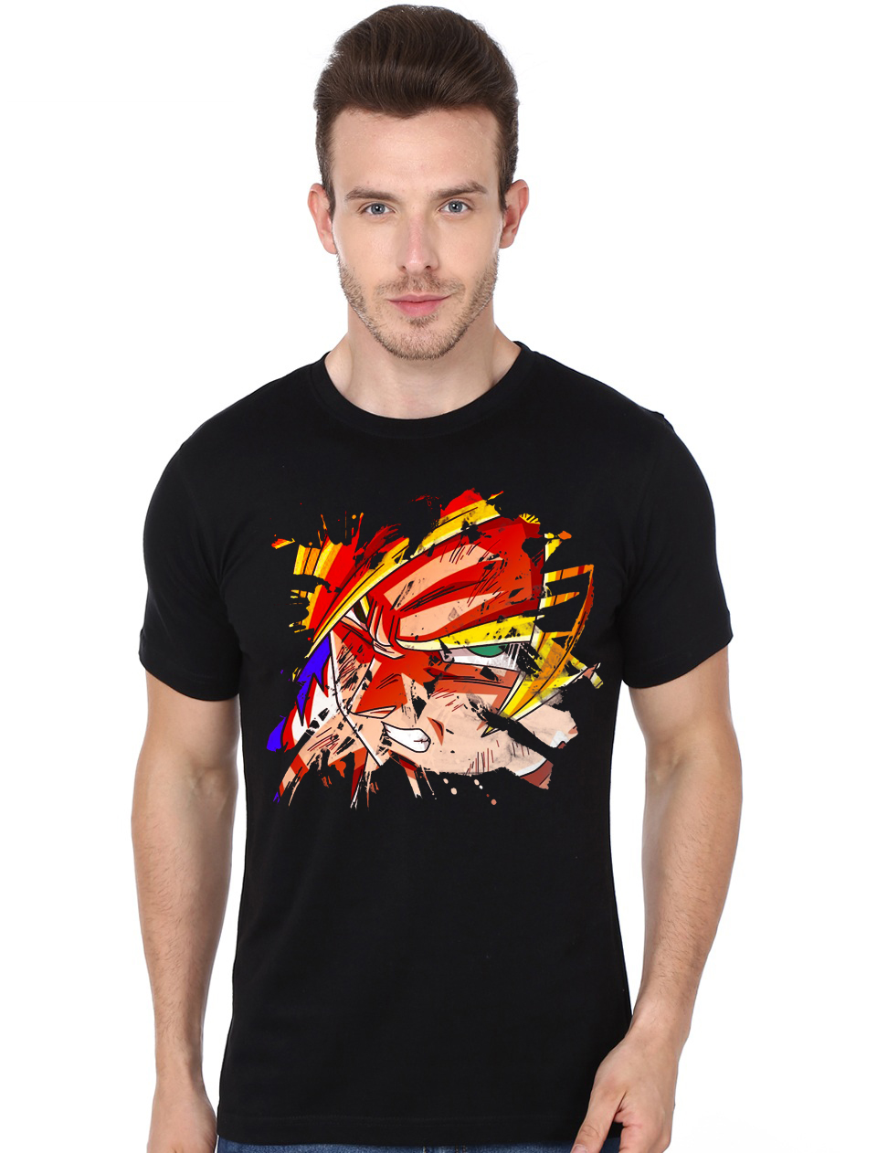 Goku Splash Black T-Shirt - Supreme Shirts