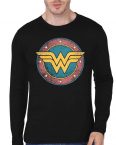Wonder Woman Black Full Sleeve T-Shirt
