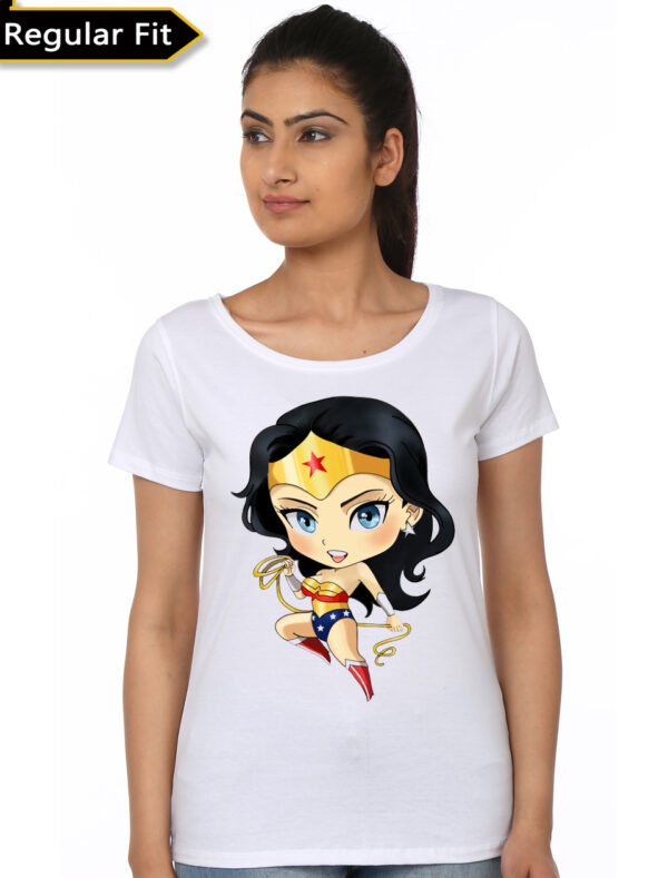 Wonder Woman Chibi White Girls T-Shirt