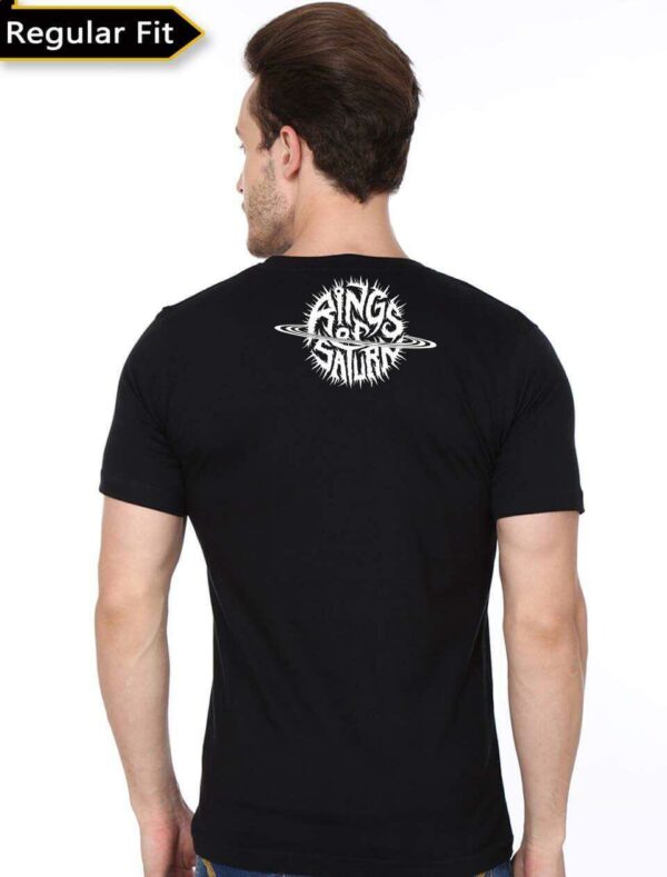 Rings Of Saturn Black T-Shirt - Image 2