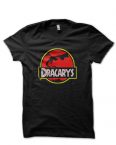 dracarys jurrasic park black tshirt
