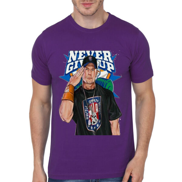 wwe john cena never give up tshirt