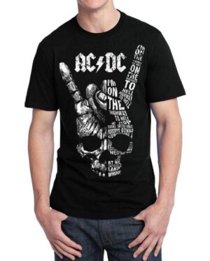 AC DC Skull Black T-Shirt