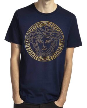 versace navy blue tshirt