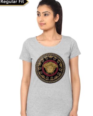 versace grey women's t shirt