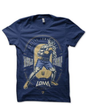 Lomachenko boxing Navy blue tshirt