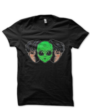 alien black tshirt