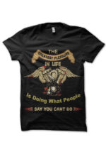 bike quote black tshirt