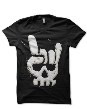 bike rock skull black tshirt