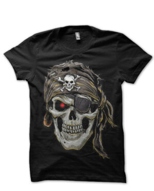 biker pirate black tshirt