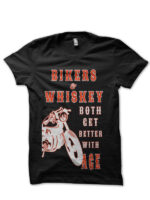 bikers and whisky black tshirt
