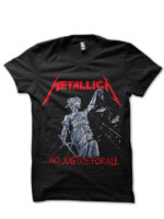 metallica justice for all black tshirt