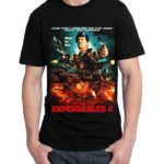 The Expendables 2 Half Sleeve Black T-Shirt