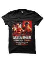 balboa vs drago black tshirt