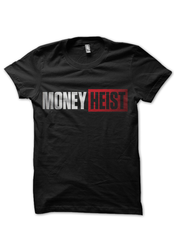 money heist black tshirt