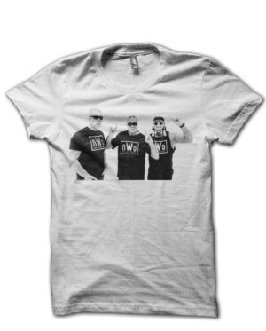 Nwo White Half Sleeve T-Shirt