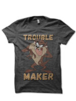 disney trouble maker charcoal grey tshirt