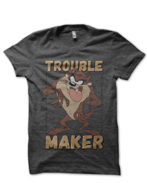 disney trouble maker charcoal grey tshirt